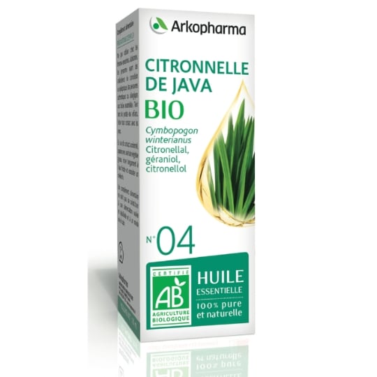 Huile essentielle Citronnelle de Java 100% Pure et Naturelle Bio ARKOPHARMA