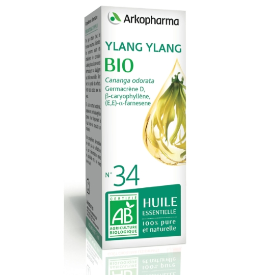 Huile essentielle Ylang Ylang 100% Pure et Naturelle Bio ARKOPHARMA