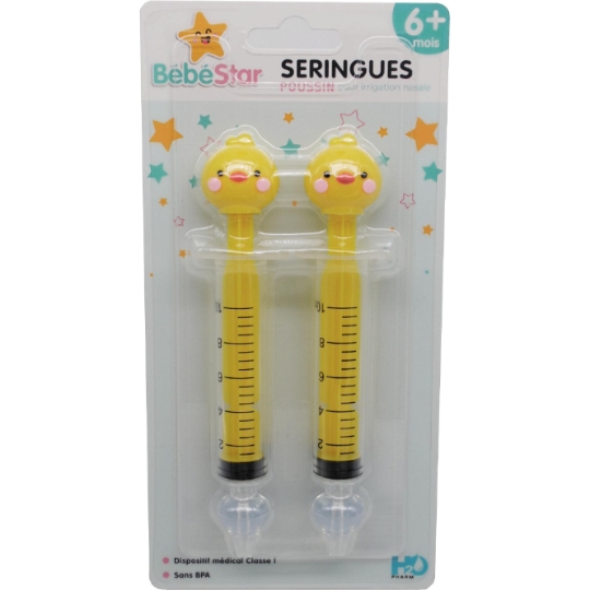 Seringues Nasales Bébé - Poussin BEBE STAR