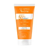 Crème solaire Visage Peau Sensible Sèche Très Haute Protection Spf 50+ Fini Invisible Résistante à l'Eau EAU THERMALE AVENE