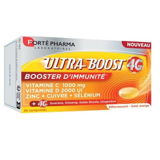Complément alimentaire Immunité Ultra Boost 4G Goût Orange FORTE PHARMA