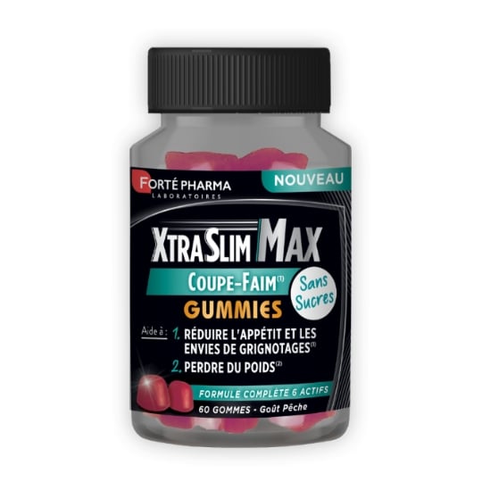 Complément alimentaire Coupe Faim Goût Pêche Sans Sucres Xtraslim Max FORTE PHARMA