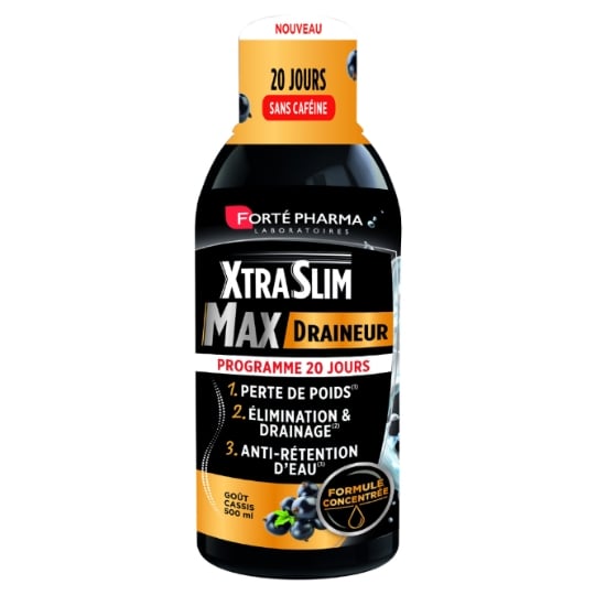 Complément alimentaire Draineur Goût Cassis Xtraslim Max FORTE PHARMA