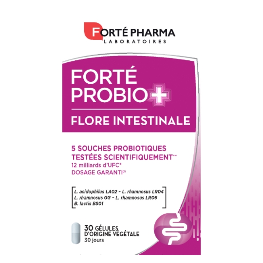 Complément alimentaire Flore intestinale 5 souches probiotiques FORTE PHARMA
