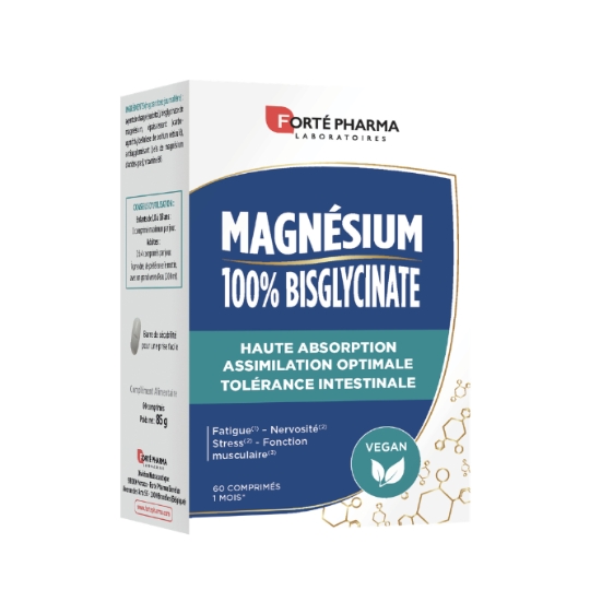 Complément Alimentaire Magnésium 100% Bisglycinate FORTE PHARMA