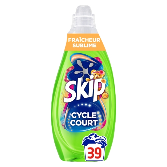 Lessive Liquide Mon Cycle Court Parfait Fraîcheur Sublime Intensité Max SKIP