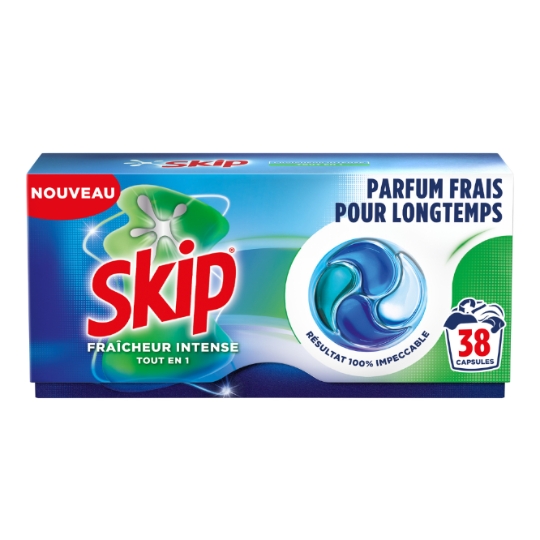 Lessive Capsules Fraîcheur Intense Tout en 1 SKIP