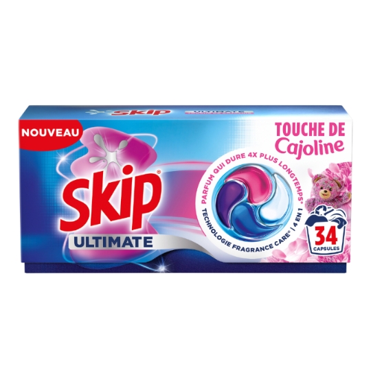 Lessive Capsules Pods 4en1 Touche de Cajoline Ultimate SKIP