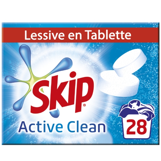 Lessive tablettes Active Clean SKIP
