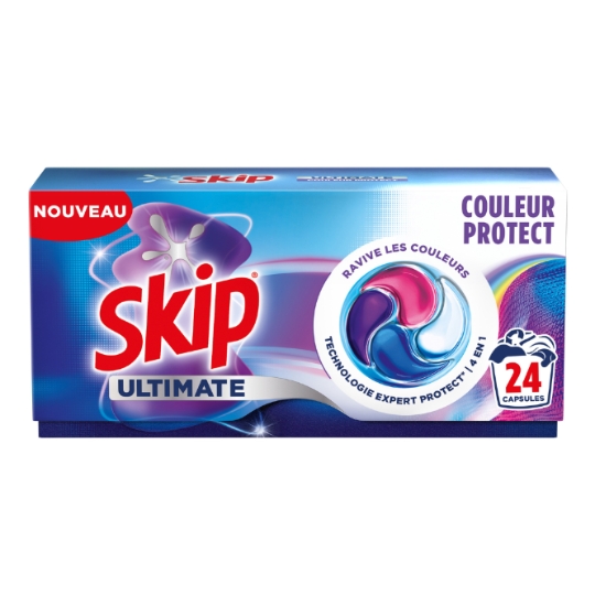 Lessive Capsules Couleur Protect Ultimate SKIP