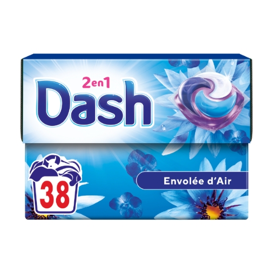 Lessive capsules 2 en 1 Envolée d'Air DASH