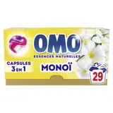 Lessive capsules 3en1 Monoï OMO