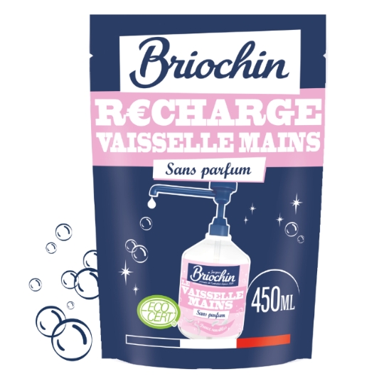 Liquide vaisselle Recharge Sans parfum Mains BRIOCHIN