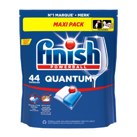 Capsules Lave-Vaisselle Powerball Quantum Maxi Pack FINISH