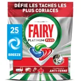 Capsules Lave-Vaisselle Platinum Plus All In One Technologie Anti-Terne Regular 7en1 FAIRY