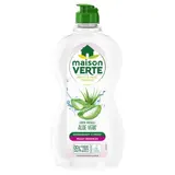 Liquide vaisselle Parfum Huile Essentielle Aloe Vera Dégraissant à Froid Hypoallergénique Peaux Sensibles Écologique MAISON VERTE