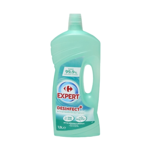 Nettoyant désinfectant multi-surfaces, sans javel et parfum eucalyptus CARREFOUR EXPERT