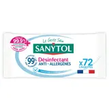 Lingettes Multi-usages Anti-allergènes SANYTOL