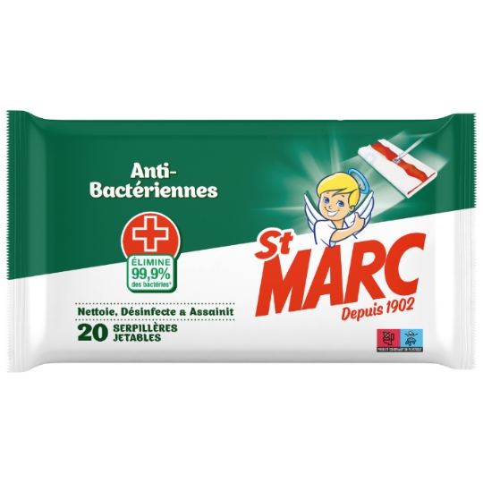 Lingettes Anti-Bactériennes ST MARC