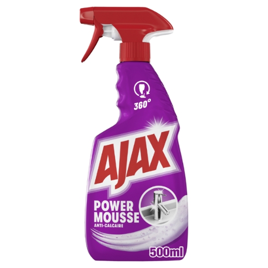 Nettoyant Power Mousse Anti-Calcaire AJAX