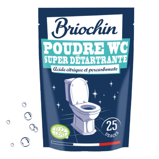 Poudre WC Super Détartrante Poudre Effet Effervescent BRIOCHIN