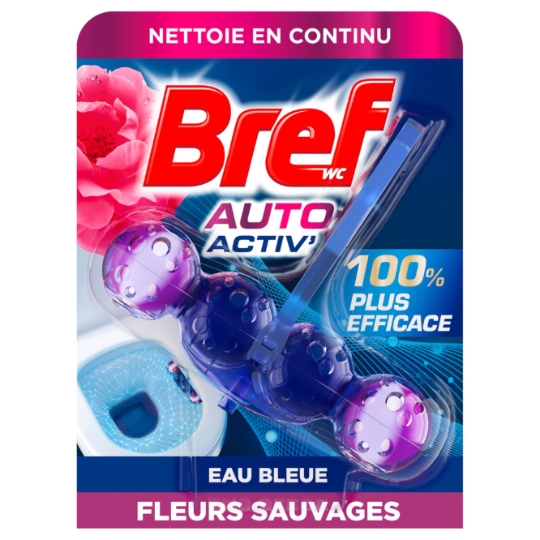 Bloc WC Fleurs Sauvages Eau Bleu Auto Activ' Premium BREF