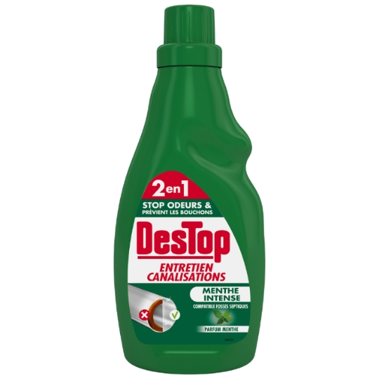 Gel entretien canalisation Fosse Septique Menthe DESTOP