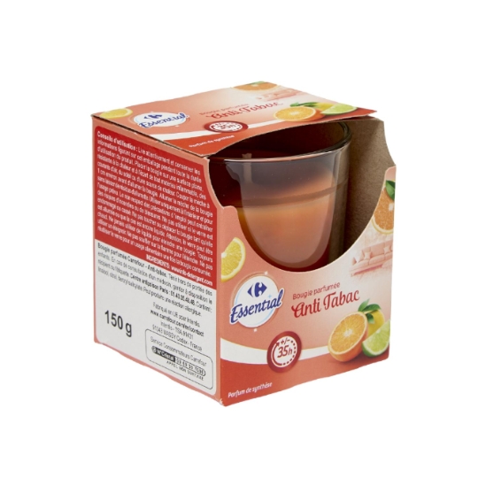 Bougie parfumée anti-tabac et parfumée CARREFOUR