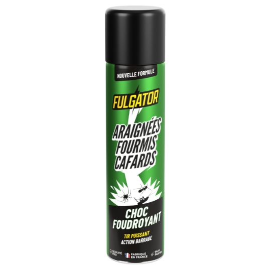 Insecticide Araignées Fourmis Cafards Choc Foudroyant FULGATOR