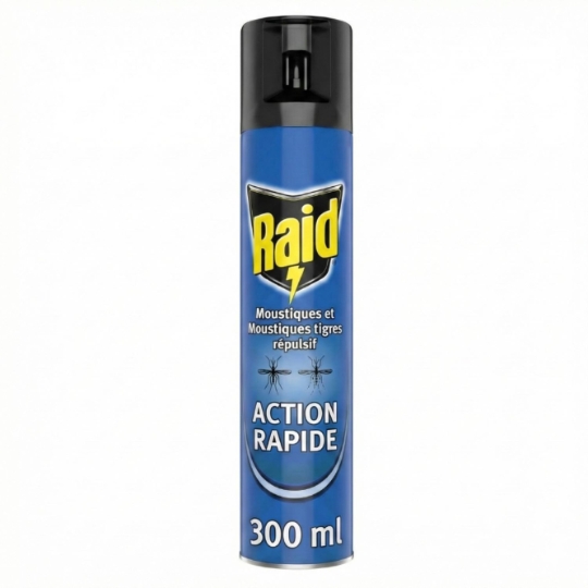 Insecticide Spray Répulsif Moustiques Sans Parfum Ajouté RAID