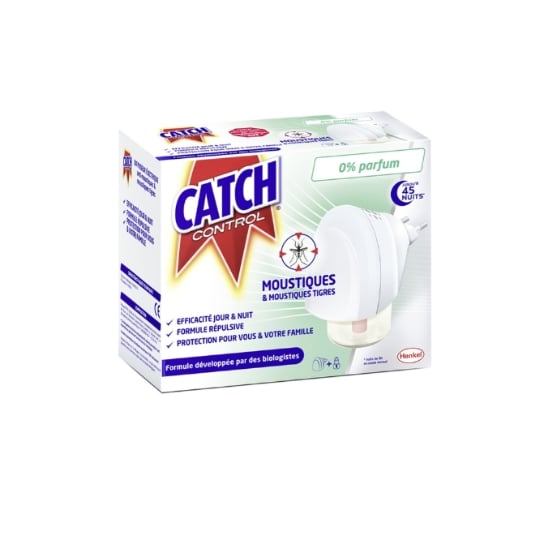 Diffuseur Électrique Anti-moustiques Efficacité 45 Nuits CATCH CONTROL