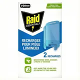 Recharge Piège Lumineux Attire et Piège les Insectes Sans Insecticide RAID