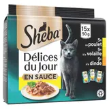 Pâtée Pour Chat Adulte En Sauce Poulet Volaille Dinde SHEBA