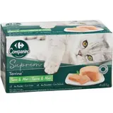 Pâtée Pour Chat Adulte En Terrine Poulet Saumon CARREFOUR COMPANINO