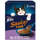 Pâtée Pour Chat Adulte En sauce Poulet Saumon FELIX