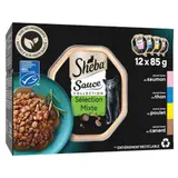 Pâtée pour Chat Adulte en Sauce Sélection Mixte 4 Variétés SHEBA
