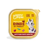 Pâtée Pour Chat Adulte Sans céréales Digestion facile En terrine Dinde EDGAR & COOPER