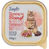 Pâtée Pour Chat Adulte En terrine Boeuf SIMPL