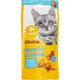 Friandises pour Chat Crunch & Cream Saumon Vitalive CARREFOUR COMPANINO