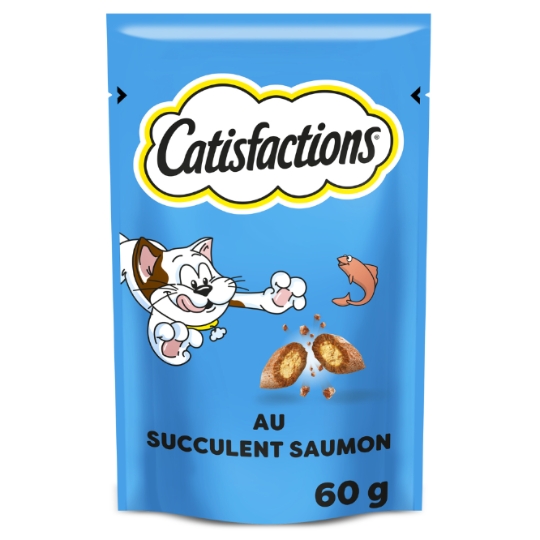 Friandises Pour Chat Adulte Saumon CATISFACTIONS