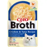 Complément Alimentaire pour Chat Ciao Broth Recette au Poulet et au Thon INABA