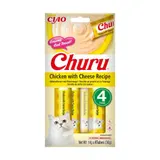 Friandises pour Chat Adulte Tube en Crème Poulet Fromage Churu INABA