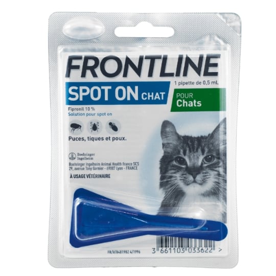 Antiparasitaire Pipette Pour Chat FRONTLINE