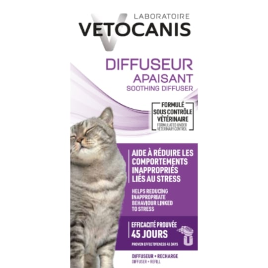 Antiparasitaire Diffuseur Pour Chat Réduit Le Stress VETOCANIS