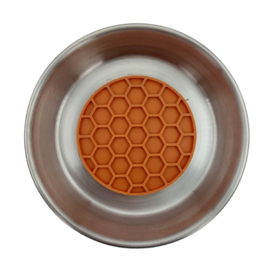 Ecuelle pour Chat Nid Abeille Terracota