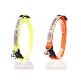 Collier pour Chats Réfléchissant Uni Adresse 20-30cm / 10mm DUVOPLUS