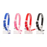 Collier pour Chats Uni Stretch 20-30cm / 10mm Couleurs Mélangées DUVOPLUS