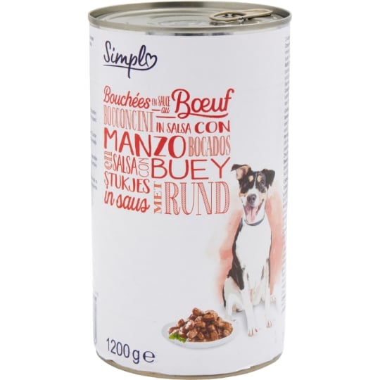 Pâtée Pour Chien Adulte En sauce Boeuf SIMPL