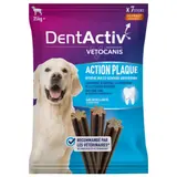 Friandises pour Chien Adulte Grand +25kg Action Plaque Hygiène Bucco-Dentaire Poulet DentActiv VETOCANIS