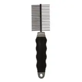 Duo Peigne Démêlant 35+18 Dents 35+18 pins noir/gris DUVO+